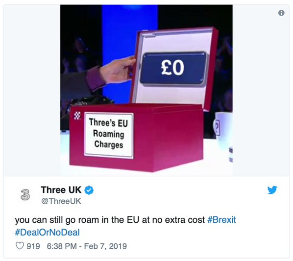 UK telecoms-brexit-tweet